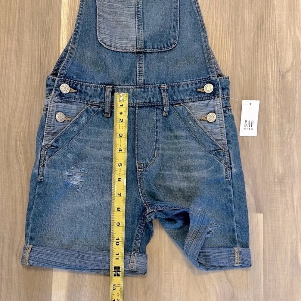GAP kids Denim Shortalls, Short overalls, mixed washed denim, Adjustable, Med